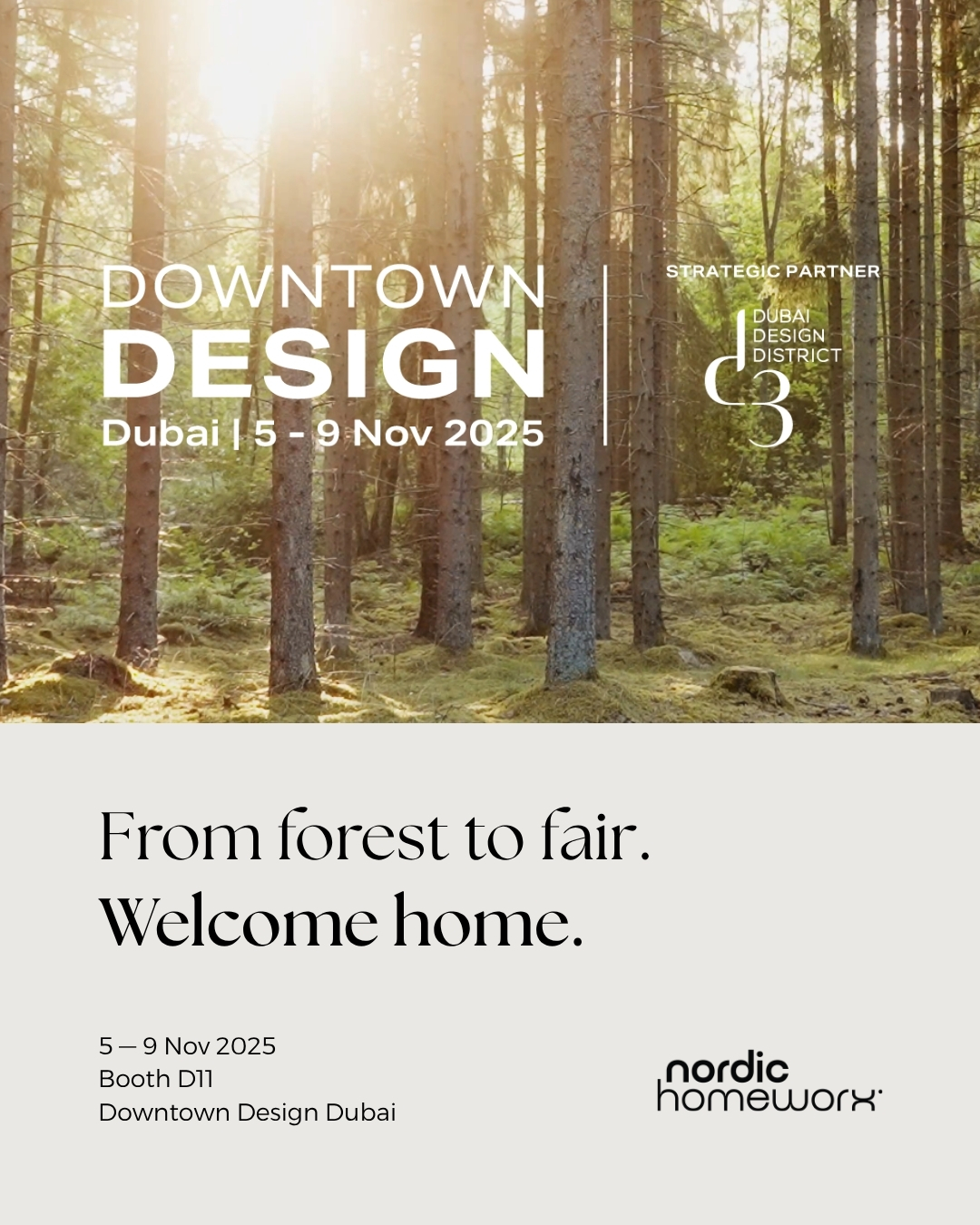 From forest to fair. The Nordic Cabin celebrates natural materials, light and timeless design.

Created with Styled Habitat and brought to life with Ikonhouse, Viabizzuno, Fronteriors, Oryx, Quooker, Sloo and Biscuit.

Come see us from Wednesday (general access from Thursday) at booth D11 at Downtown Design.

#TheNordicCabin #DTD2025 #NordicHomeworx #StyledHabitat #Kährs