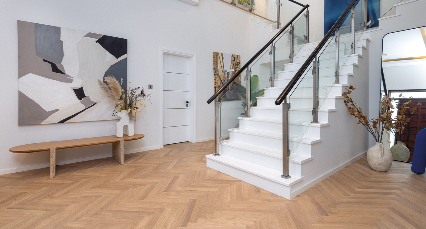 Sanctuary Falls Villa in Jumeirah Golf Estates, Dubai, showcases the best eco-friendly flooring by Nordic Homeworx
