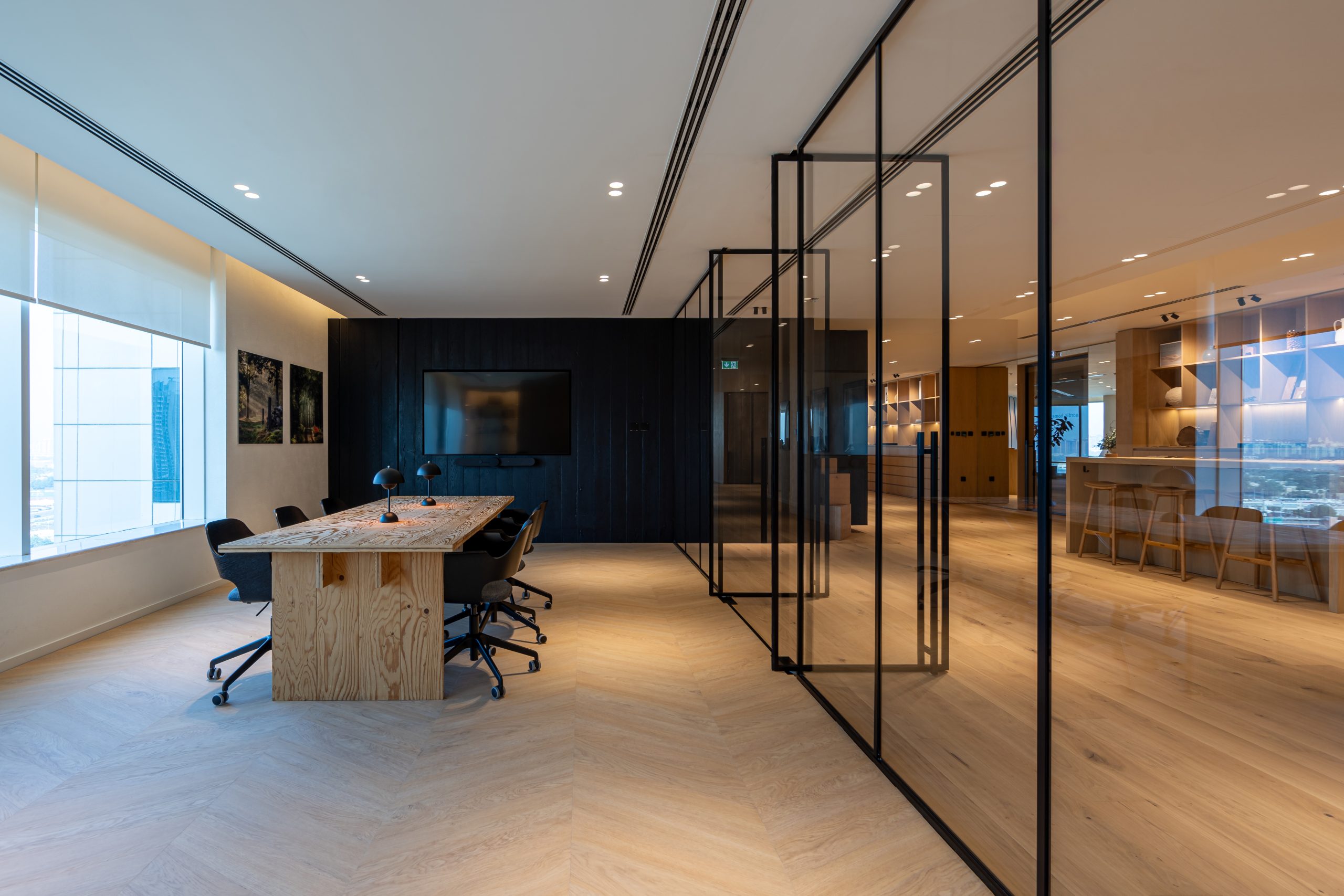 The Nordic Homeworx showroom in Dubai showcases wood and LVT flooring available from local stock.